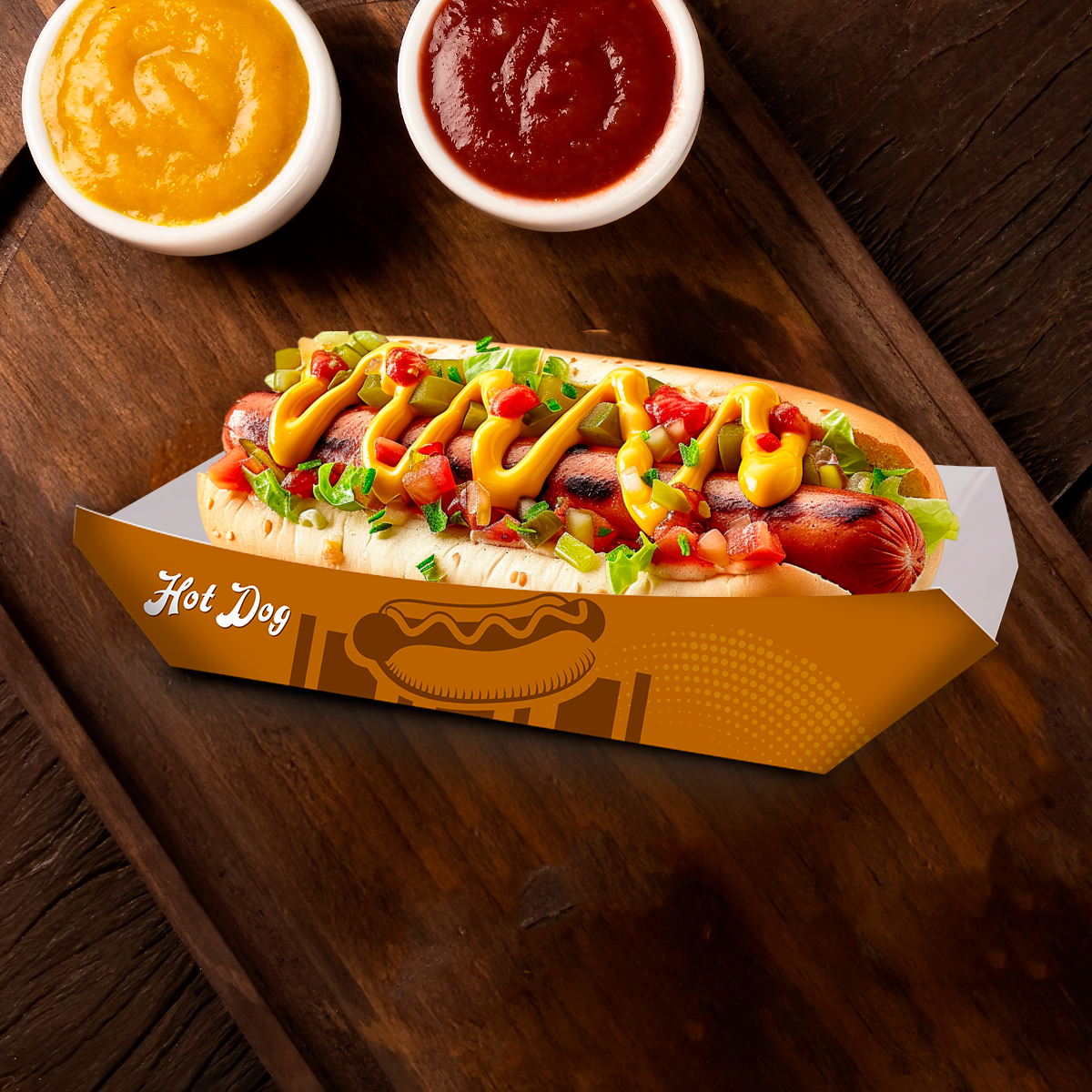 Plato para Hot Dog genérico